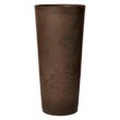 Arcadia Garden Products Contempo Tall Round 13 in. x 28 in. Chocolate Marble PSW Planter