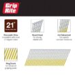 Grip-Rite 2-3/8 in. x 0.113 in. 21° Plastic Collated Exterior Galvanized Ring Shank Framing Nails 5000 per Box