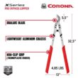 Corona XSeries 2 - 1/4 in. Cut Capacity High Carbon Steel Blade With Non Slip Grips Bypass Lopper