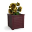 Mayne Lakeland 20 in. Square Self-Watering Cranberry Red Polyethylene Planter