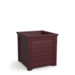 Mayne Lakeland 20 in. Square Self-Watering Cranberry Red Polyethylene Planter