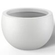 Sapcrete Lightweight 19in. x 13in. Crisp White Extra Large Tall Round Concrete Plant Pot/Planter for Indoor & Outdoor