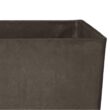 Arcadia Garden Products Contempo Tall Square 13 in. x 13 in. x 28 in. Dark Charcoal PSW Pot