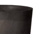 Arcadia Garden Products Contempo Tall Round 13 in. x 28 in. Dark Charcoal Marble PSW Planter