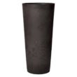 Arcadia Garden Products Contempo Tall Round 13 in. x 28 in. Dark Charcoal Marble PSW Planter