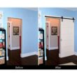 Everbilt 72 in. Dark Oil-Rubbed Bronze Strap Sliding Barn Door Track and Hardware Kit