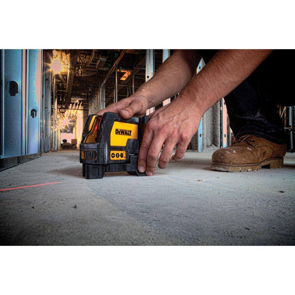 DEWALT 165 ft. Red Self-Leveling Cross-Line and Plumb Spot Laser Level with (3) AAA Batteries & Case DEWALT 165 ft. Red Self-Leveling Cross-Line and Plumb Spot Laser Level with (3) AAA Batteries & Case - Image 2
