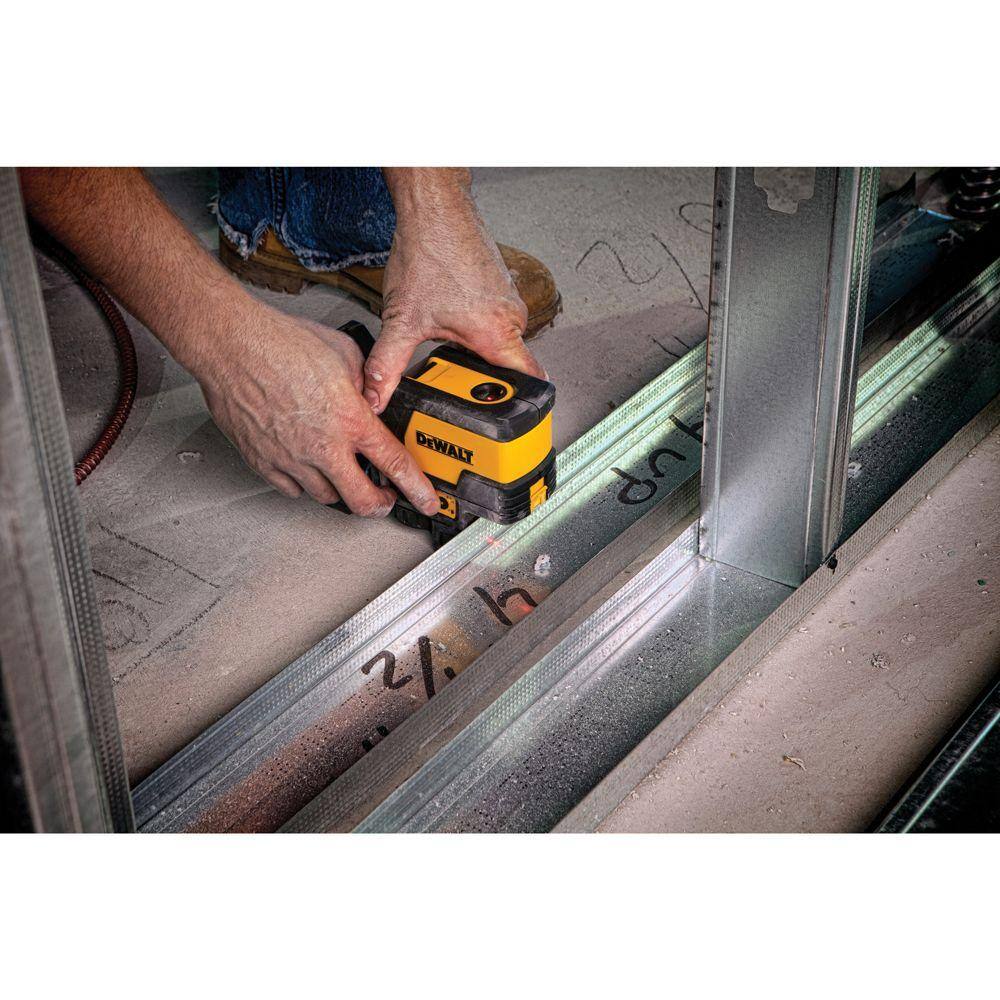 DEWALT 165 ft. Red Self-Leveling Cross-Line and Plumb Spot Laser Level with (3) AAA Batteries & Case DEWALT 165 ft. Red Self-Leveling Cross-Line and Plumb Spot Laser Level with (3) AAA Batteries & Case - Image 3