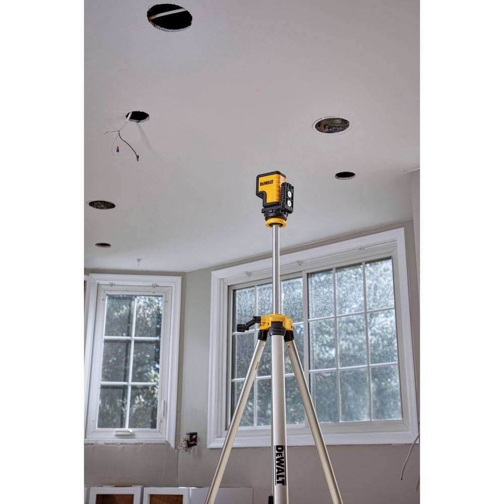DEWALT 100 ft. Red Self-Leveling 3-Spot Laser Level with (2) AA Batteries & Case DEWALT 100 ft. Red Self-Leveling 3-Spot Laser Level with (2) AA Batteries & Case - Image 2