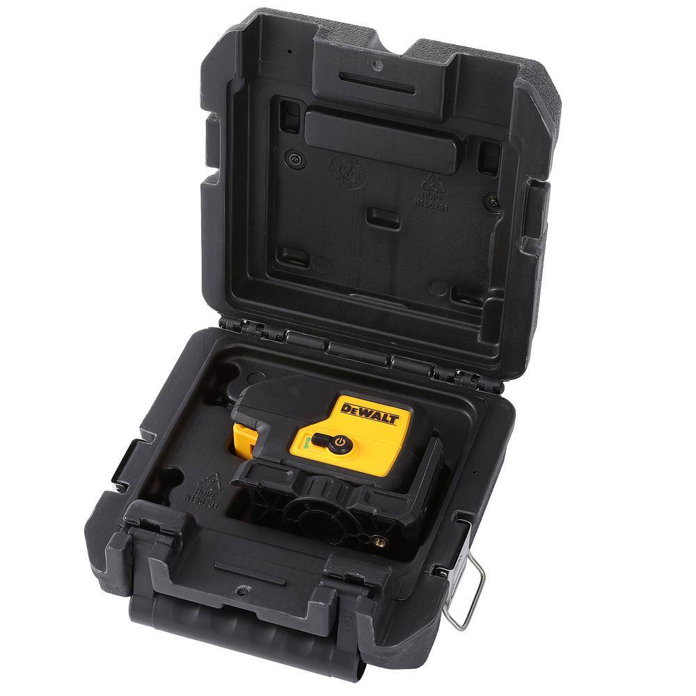 DEWALT 100 ft. Green Self-Leveling 3-Spot Laser Level with (2) AA Batteries & Case DEWALT 100 ft. Green Self-Leveling 3-Spot Laser Level with (2) AA Batteries & Case - Image 7