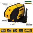 DEWALT 100 ft. Green Self-Leveling 3-Spot Laser Level with (2) AA Batteries & Case DEWALT 100 ft. Green Self-Leveling 3-Spot Laser Level with (2) AA Batteries & Case