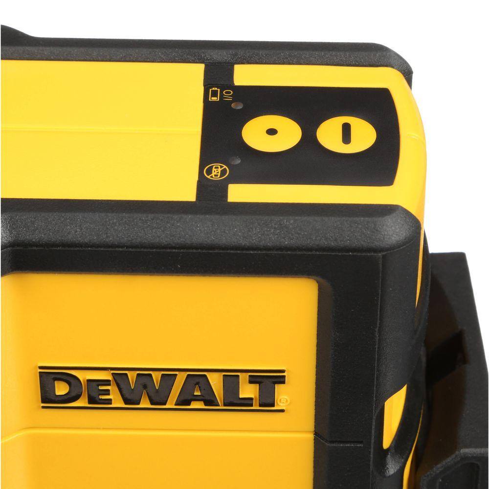 DEWALT 165 ft. Red Self-Leveling 5-Spot & Horizontal Line Laser Level with (3) AA Batteries & Case DEWALT 165 ft. Red Self-Leveling 5-Spot & Horizontal Line Laser Level with (3) AA Batteries & Case - Image 7