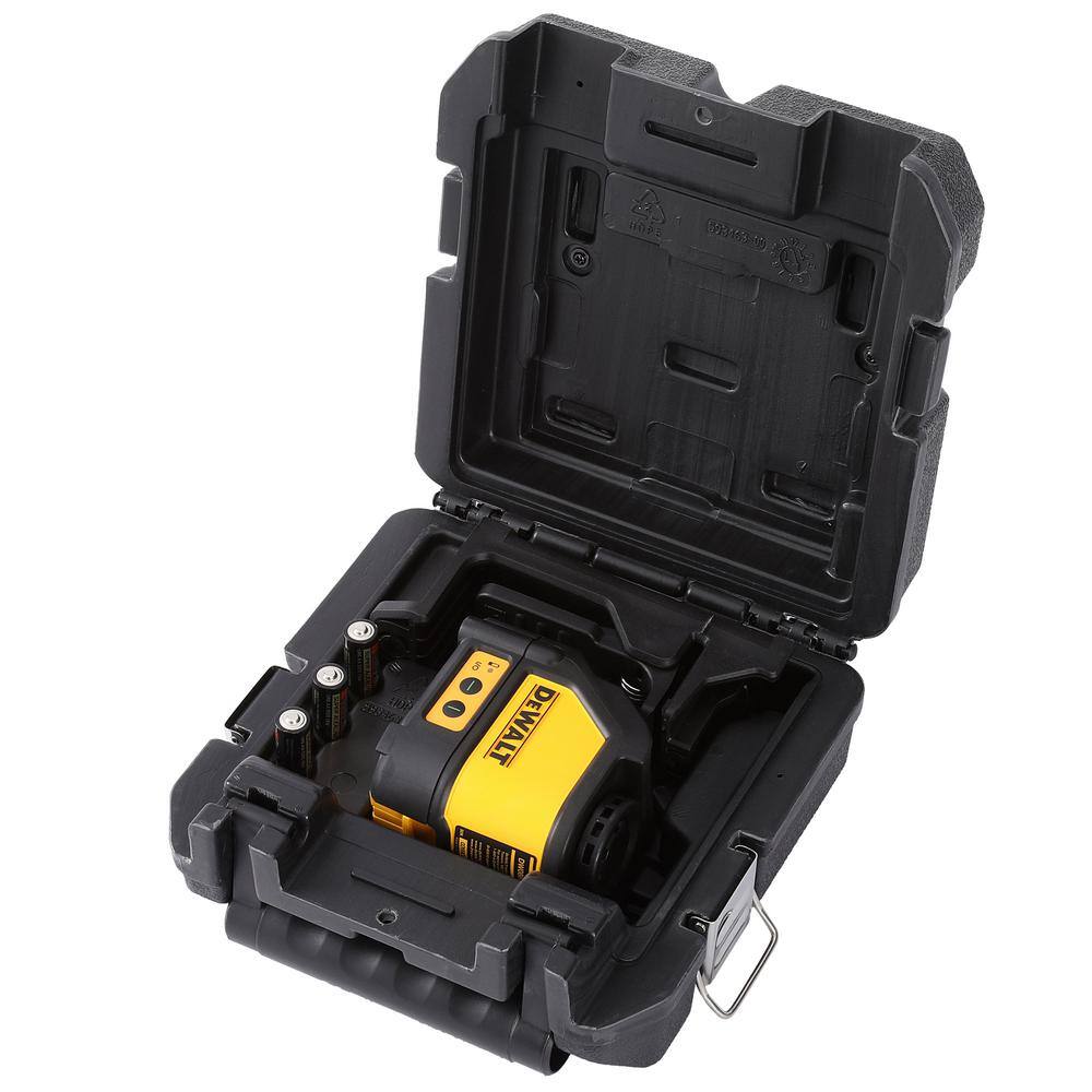 DEWALT 100 ft. Green Self-Leveling Cross Line Laser Level with (3) AA Batteries & Case DEWALT 100 ft. Green Self-Leveling Cross Line Laser Level with (3) AA Batteries & Case - Image 6
