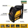 DEWALT 100 ft. Green Self-Leveling Cross Line Laser Level with (3) AA Batteries & Case DEWALT 100 ft. Green Self-Leveling Cross Line Laser Level with (3) AA Batteries & Case