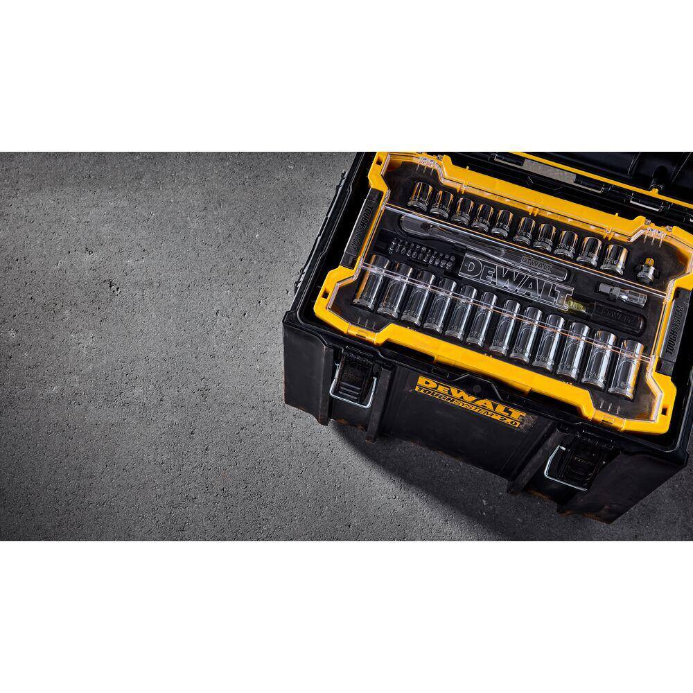 DEWALT 3/8 in. and 1/2 in. Drive Mechanics Tool Set with Toughsystem Trays (85-Piece) DEWALT 3/8 in. and 1/2 in. Drive Mechanics Tool Set with Toughsystem Trays (85-Piece) - Image 2