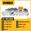DEWALT 1/4 in., 3/8 in. and ½ in. Drive Polished Chrome Mechanics Tool Set (168-Piece) DEWALT 1/4 in., 3/8 in. and ½ in. Drive Polished Chrome Mechanics Tool Set (168-Piece)