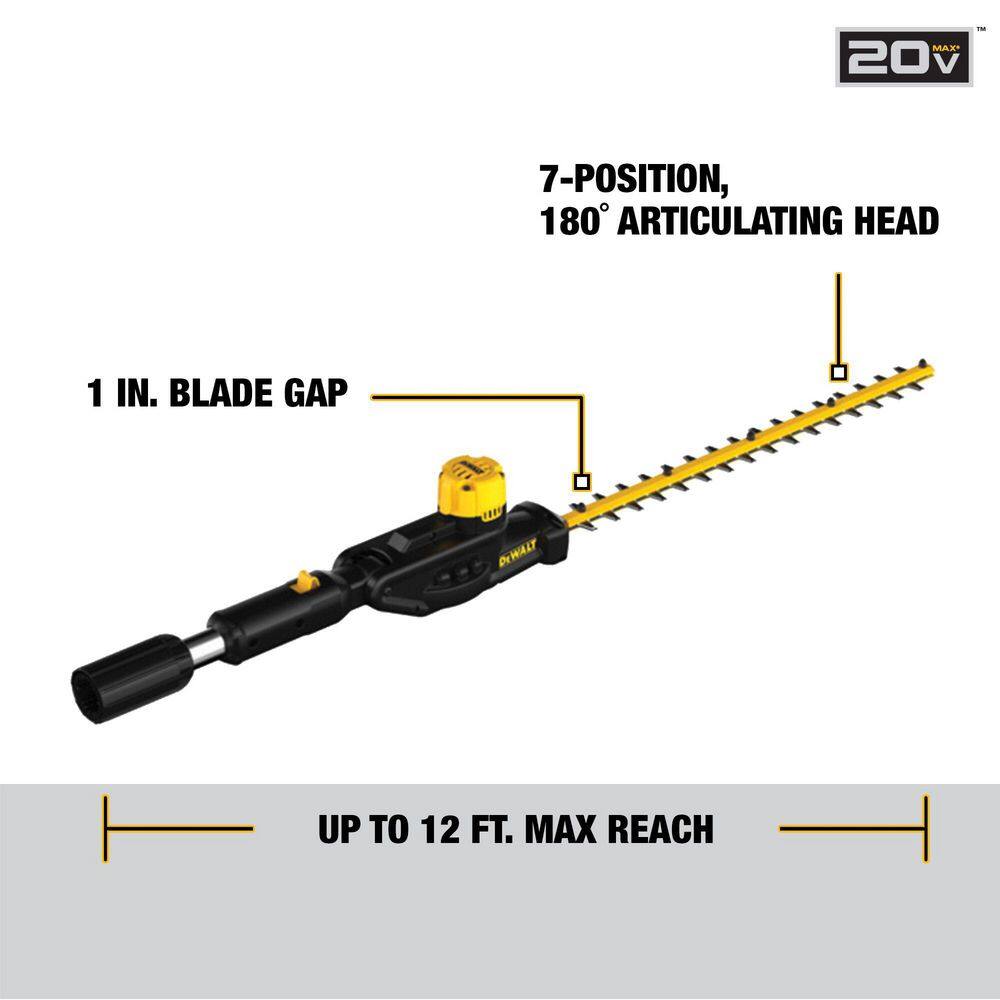 DEWALT 20V MAX Cordless Lithium-Ion Pole Saw and Pole Hedge Trimmer Combo Kit with (1) 4.0 Ah Battery and Charger DEWALT 20V MAX Cordless Lithium-Ion Pole Saw and Pole Hedge Trimmer Combo Kit with (1) 4.0 Ah Battery and Charger - Image 7