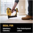 DEWALT 20V MAX XR Lithium-Ion Cordless 18-Gauge Narrow Crown Stapler Kit with 2.0Ah Battery, Charger and Contractor Bag DEWALT 20V MAX XR Lithium-Ion Cordless 18-Gauge Narrow Crown Stapler Kit with 2.0Ah Battery, Charger and Contractor Bag