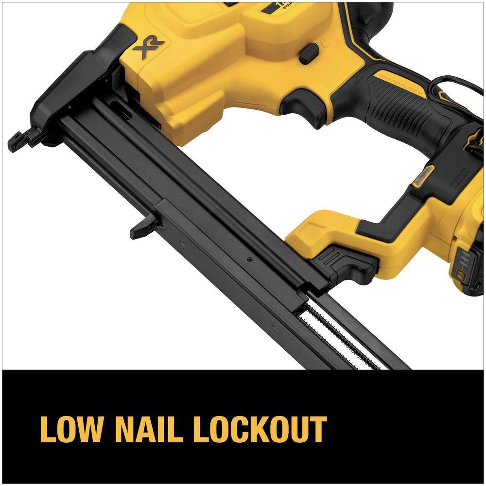 DEWALT 20V MAX XR Lithium-Ion Cordless 18-Gauge Narrow Crown Stapler Kit with 2.0Ah Battery, Charger and Contractor Bag DEWALT 20V MAX XR Lithium-Ion Cordless 18-Gauge Narrow Crown Stapler Kit with 2.0Ah Battery, Charger and Contractor Bag - Image 10