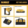 DEWALT 20V MAX XR Lithium-Ion Cordless 18-Gauge Narrow Crown Stapler Kit with 2.0Ah Battery, Charger and Contractor Bag DEWALT 20V MAX XR Lithium-Ion Cordless 18-Gauge Narrow Crown Stapler Kit with 2.0Ah Battery, Charger and Contractor Bag