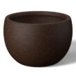 Morrava 19 in. Large Earthy Brown Concrete Round Planter / Pot with Drainage holes