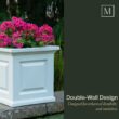 Mayne Nantucket 20 in. Square Self-Watering Espresso Polyethylene Planter Mayne Nantucket 20 in. Square Self-Watering Espresso Polyethylene Planter