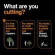 Fiskars 2 in. Cut Capacity Titanium Coated Steel Blade, 32 in. PowerGear2 Bypass Lopper with SoftGrip Handles