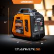 GENMAX 1600-Watt Recoil Start Gasoline Powered Inverter Generator Ultra Light-weight Super Quiet With 57CC OHV Engine GENMAX 1600-Watt Recoil Start Gasoline Powered Inverter Generator Ultra Light-weight Super Quiet With 57CC OHV Engine