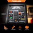 GENMAX 1600-Watt Recoil Start Gasoline Powered Inverter Generator Ultra Light-weight Super Quiet With 57CC OHV Engine GENMAX 1600-Watt Recoil Start Gasoline Powered Inverter Generator Ultra Light-weight Super Quiet With 57CC OHV Engine