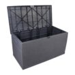 Karl home 120 Gal. Grey Plastic Deck Box