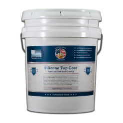 Countryman Coatings 100% Silicone Roof Coating - Adheres to All Surfaces (4.75 Gallon, Light Gray)