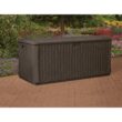 Suncast Java 134 Gal. Plastic Wicker Deck Box