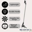 KINGS COUNTY TOOLS 59 in. Long Reach Pruner with Rotating Head and Sharp Bypass Loppers-Tree Trimmer Pruning Shears