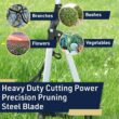 KINGS COUNTY TOOLS 59 in. Long Reach Pruner with Rotating Head and Sharp Bypass Loppers-Tree Trimmer Pruning Shears
