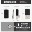 Kwikset HALO Select Touchscreen Wi-Fi and Matter Enabled Smart Lock Deadbolt in Satin Nickel
