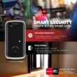Kwikset HALO Select Touchscreen Wi-Fi and Matter Enabled Smart Lock Deadbolt in Satin Nickel