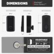 Kwikset HALO Select Touchscreen Wi-Fi and Matter Enabled Smart Lock Deadbolt in Matte Black