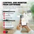 Kwikset HALO Select Touchscreen Wi-Fi and Matter Enabled Smart Lock Deadbolt in Matte Black