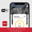 Kwikset HALO Matte Black Touchscreen Wifi Electronic Single-Cylinder Smart Lock Deadbolt W/Halifax Square Handle Combo Pack
