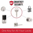 Kwikset HALO Matte Black Touchscreen Wifi Electronic Single-Cylinder Smart Lock Deadbolt W/Halifax Square Handle Combo Pack