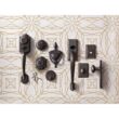 Kwikset Montara Venetian Bronze Single Cylinder Door Handleset with Juno Entry Door Knob Featuring SmartKey Security