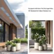 Sapcrete 15.5 in., 12 in., 8.5 in. Dia Light Gray Large Tall Round Concrete Plant Pot / Planter for Indoor and Outdoor Set of 3