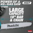 Makita XGT 18 in. 40V max Brushless Electric Battery Chainsaw (Tool Only) Makita XGT 18 in. 40V max Brushless Electric Battery Chainsaw (Tool Only)