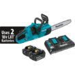 Makita LXT 14 in. 18V X2 (36V) Lithium-Ion Brushless Battery Rear Handle Chain Saw Kit w/ (2) Batteries 5.0Ah, Charger
