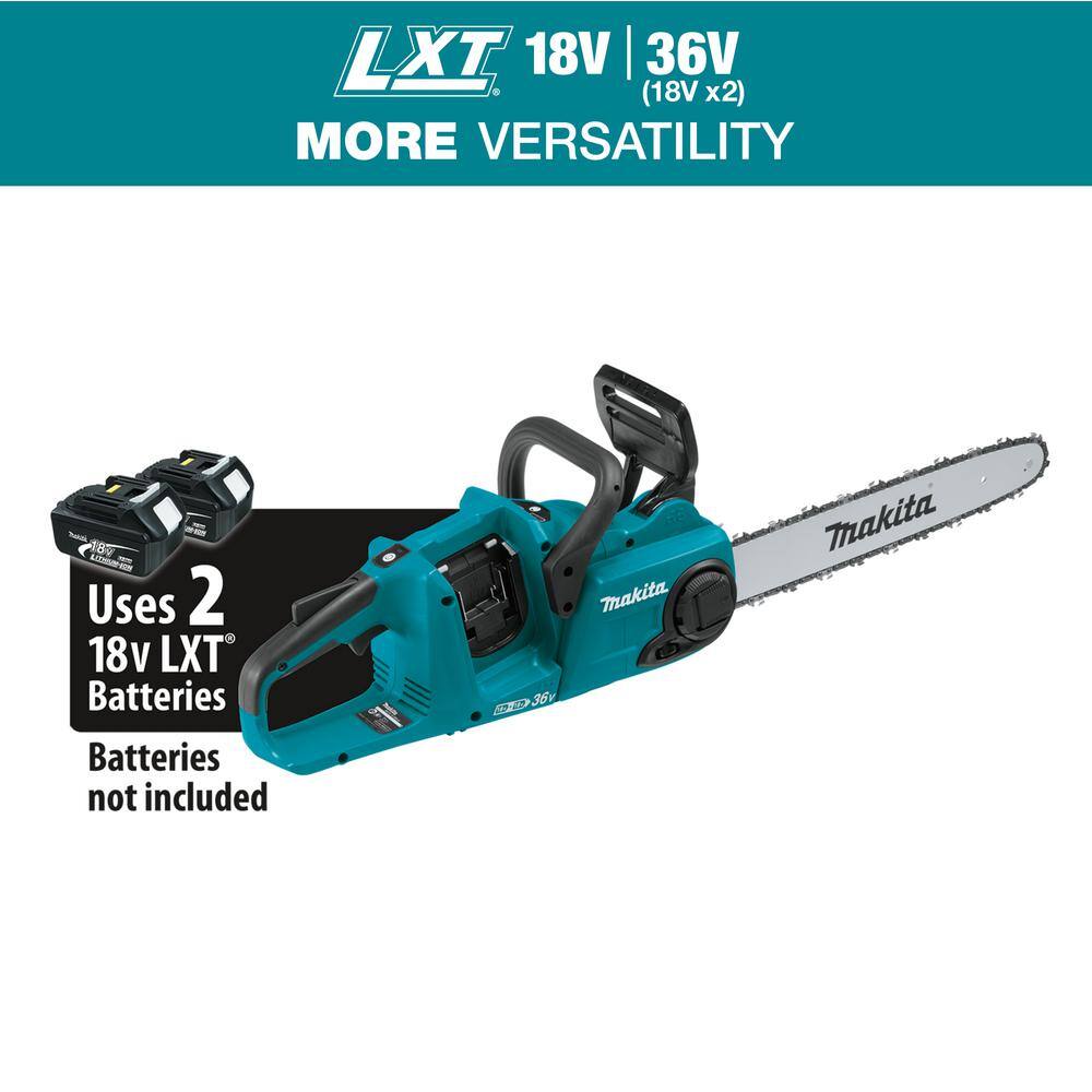 Makita LXT 16 in. 18V X2 (36V) Lithium-Ion Brushless Battery Chain Saw (Tool Only) Makita LXT 16 in. 18V X2 (36V) Lithium-Ion Brushless Battery Chain Saw (Tool Only) - Image 15