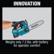Makita LXT 10 in. 18V Lithium-Ion Brushless Electric Battery Chainsaw Kit (4.0Ah)
