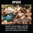 Makita LXT 14 in. 18V X2 (36V) Lithium-Ion Brushless Battery Top Handle Chain Saw (Tool-Only)