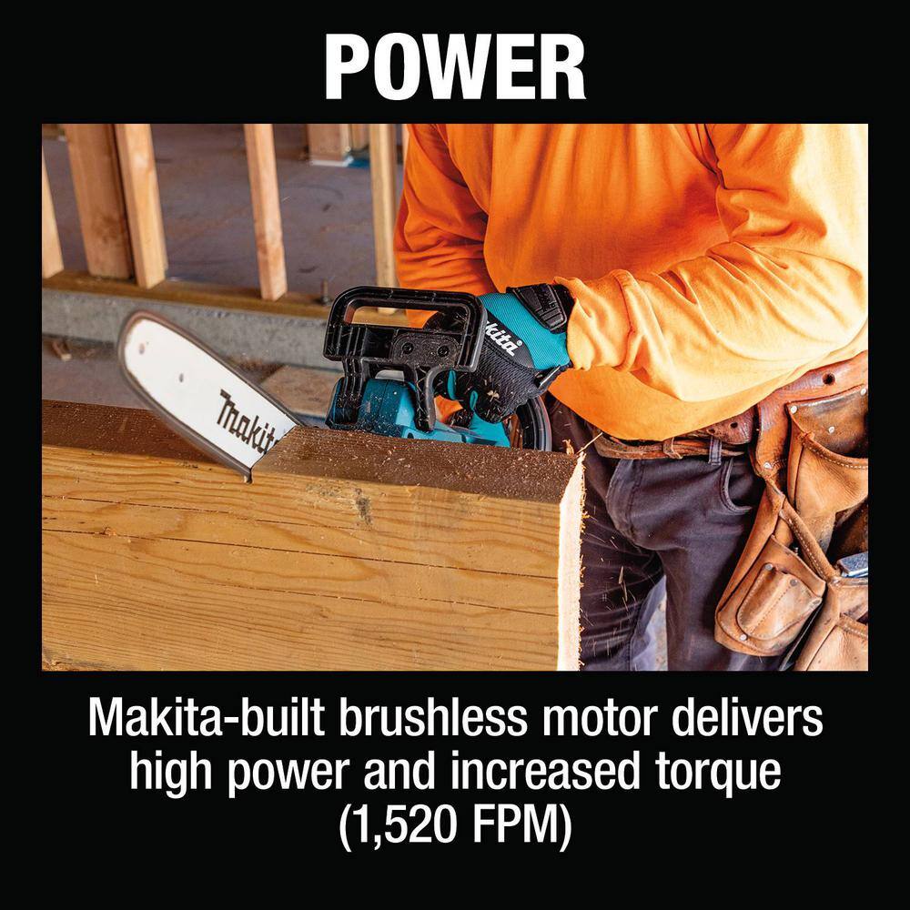 Makita LXT 14 in. 18V Lithium-Ion Brushless Battery Electric Chainsaw Makita LXT 14 in. 18V Lithium-Ion Brushless Battery Electric Chainsaw - Image 9