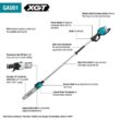 Makita 40V max XGT Brushless Cordless 10 in. Pole Saw, 8 ft. Length (Tool Only)