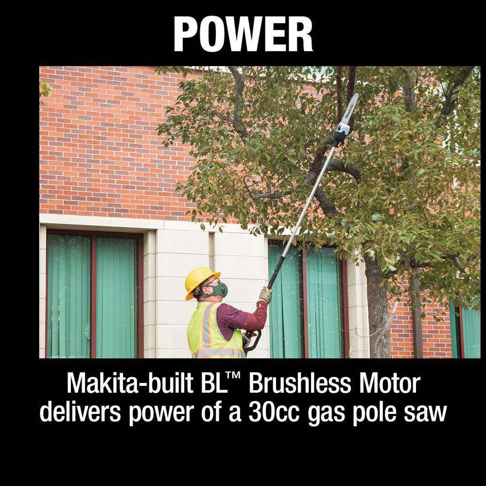 Makita LXT 18V X2 (36V) Lithium-Ion Brushless Cordless 10 in. Pole Saw, 8 ft. L (Tool Only) Makita LXT 18V X2 (36V) Lithium-Ion Brushless Cordless 10 in. Pole Saw, 8 ft. L (Tool Only) - Image 6